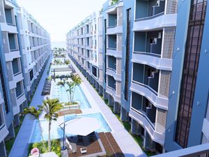 1bedroom apartment 66sqm pool view for sale,in Hueghada