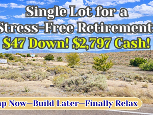 Rare Chance to Buy BUILDABLE Lot in Valencia for $47/Down