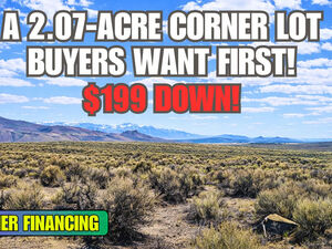 Buy Your Own Affordable 2.07 Acre Elko Land - Just $199/Down