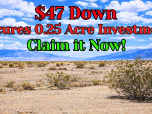 Smart Investment of 2026! Buy 0.25 Acre For Just $47/down