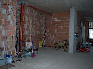 Unfinished commercial premises for a shop or other business 