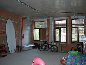 Unfinished commercial premises for a shop or other business 