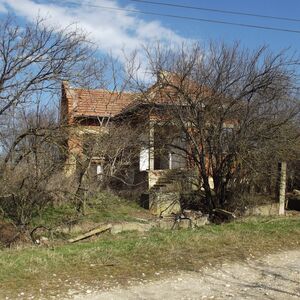 Derelict rural house situated in a quiet village near lake 