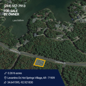 Lot in Hot Springs Village - Financed By Owner