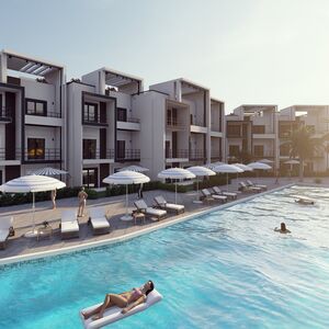 1bedroom apartment 68sqm pool view for sale, in hurghada
