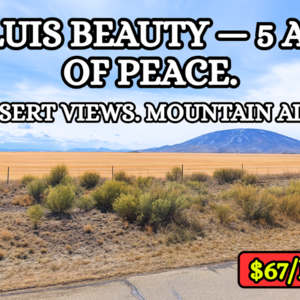 San Luis 5 Acres for $107/Mo!