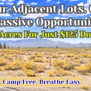 Buy 4 Adjacent Lots Totalling 2.12 Acre for Just $125 Down