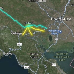 MONTENEGRO- CETINJE, urbanised land for sale 19.185m32