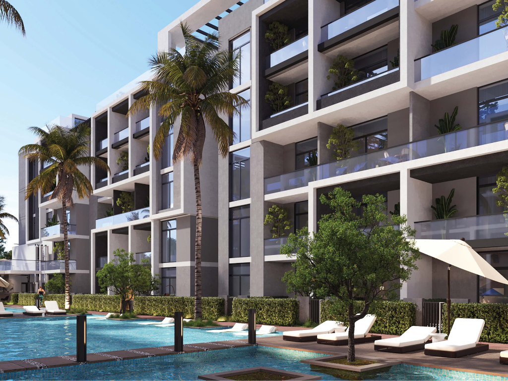 studio apartment 58sqm pool view for sale, in hurghada