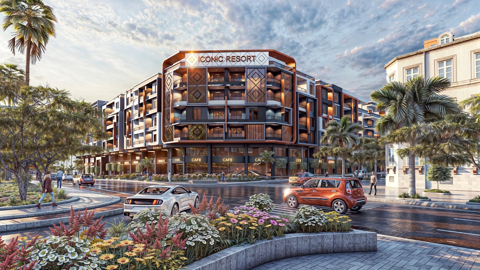 1bedroom apartment 71sqm street view for sale, in Hurghada