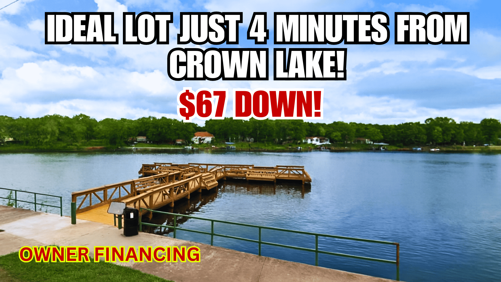Buy 0.33 Acre Lot Between 2 Lakes For Just $67/Down