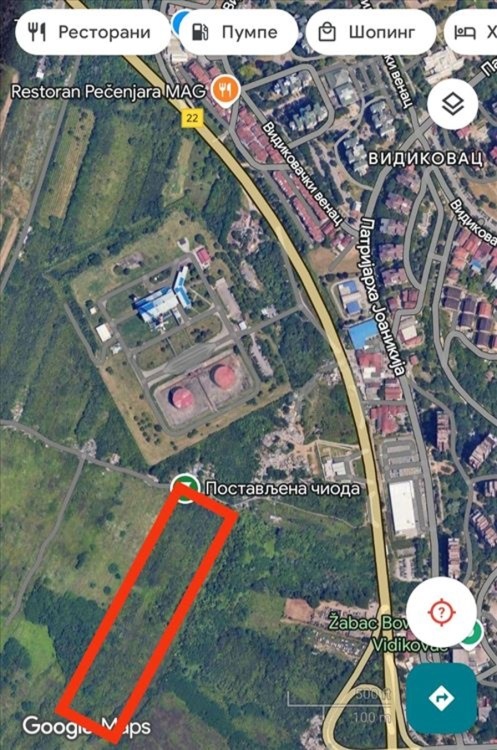 Plots for sale near the heating plant in Cerak-Belgrade