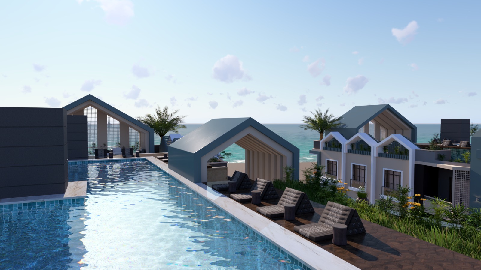 1bedroom apartment 51sqm pool view for sale,in Hurghada