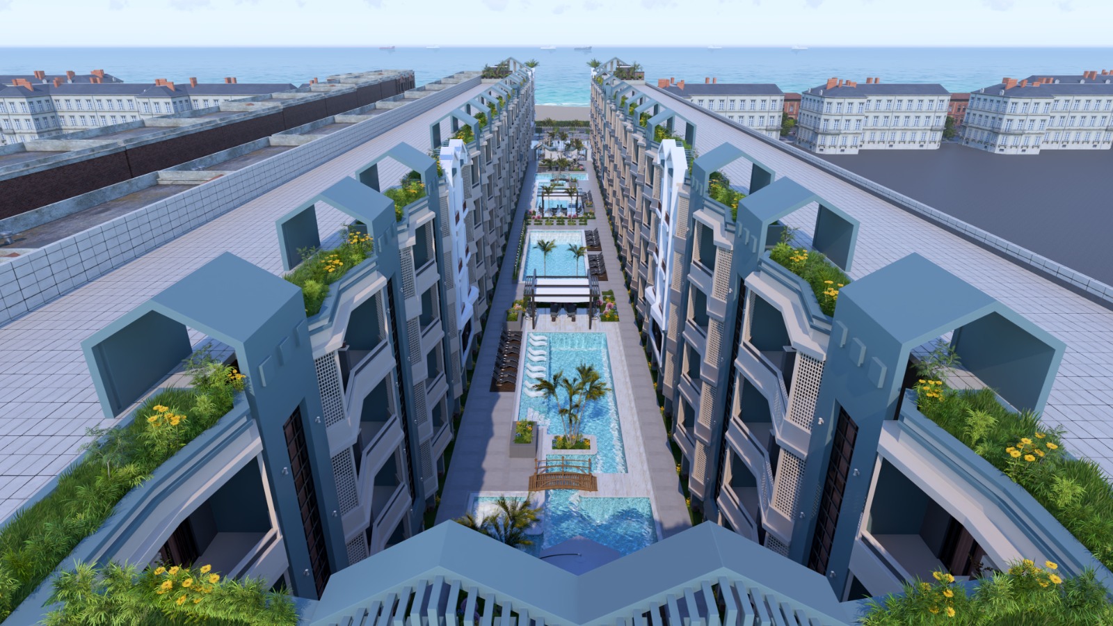 1bedroom apartment 51sqm pool view for sale, in Hurghada