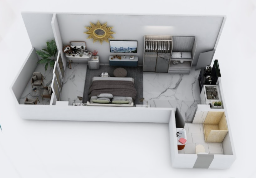 Sunny Pool view studio| 4th Floor | Center Hurghada