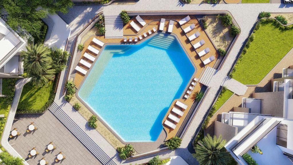 studio apartment 64sqm mountain view for sale, in Hurghada