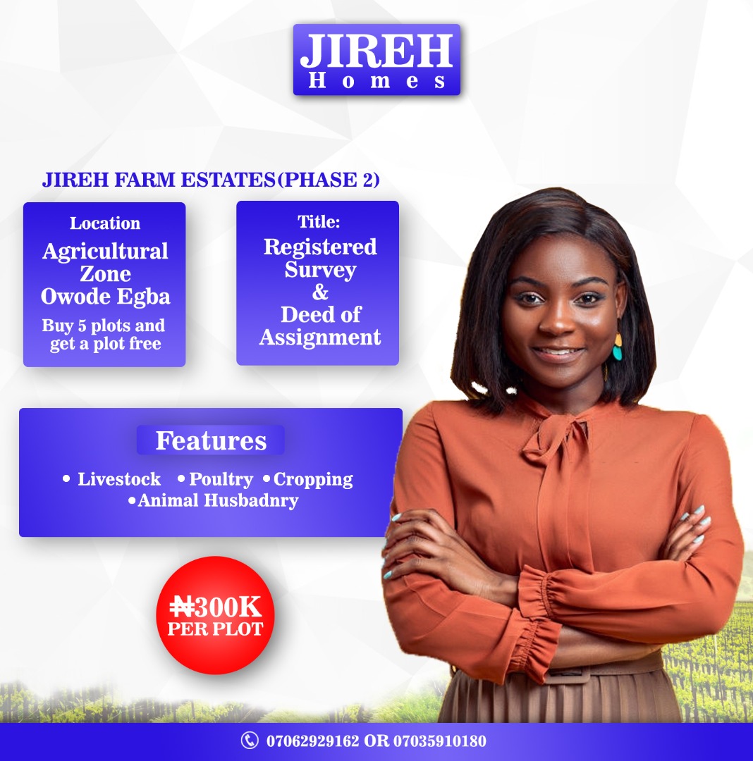 Affordable Farmland for Sale OWODE Egba Ogun State (Nigeria, Ogun