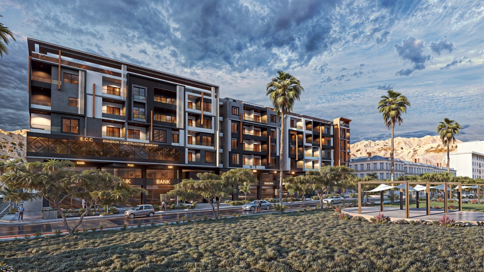 106m² Apartment 2 Bedrooms & Living Room with Street and Mou