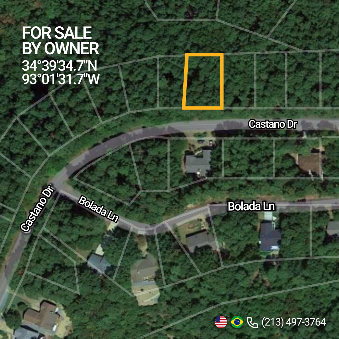 Lot in Hot Springs Village FINANCED BY OWNER. (USA, Arkansas, Hot